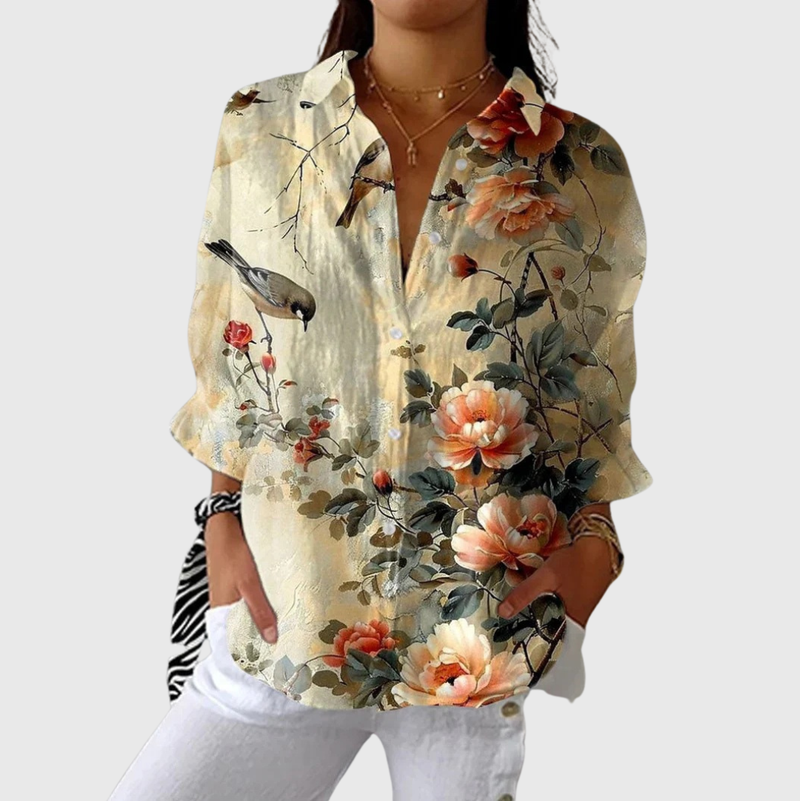 Blouse imprimée légère et colorée