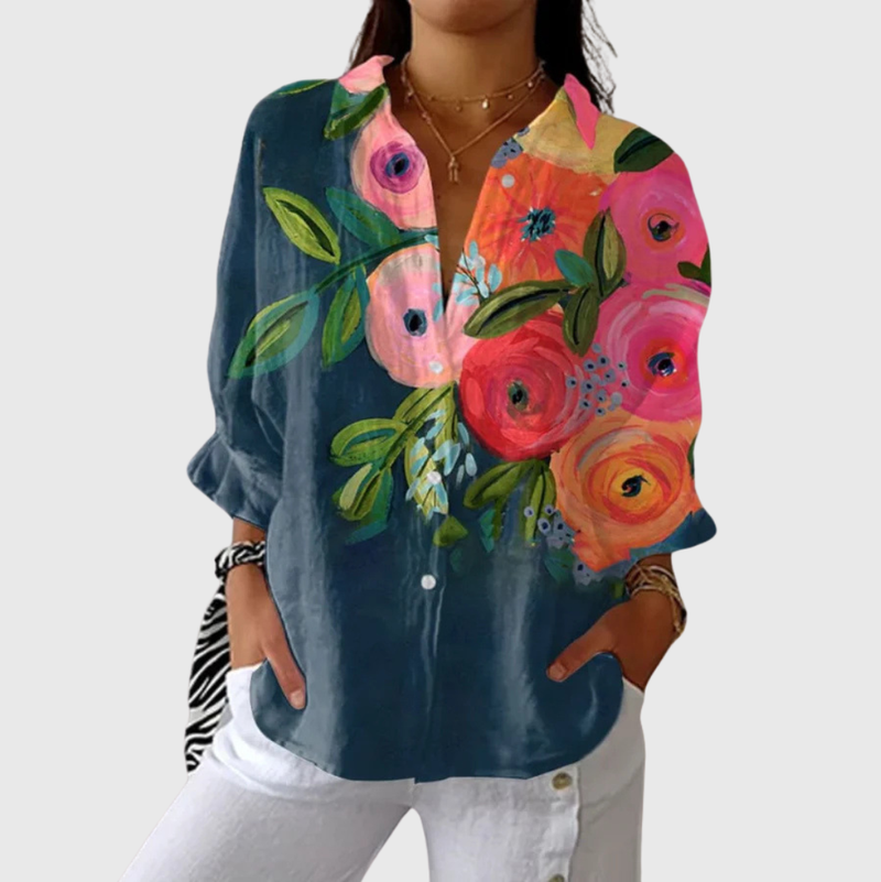 Blouse imprimée légère et colorée