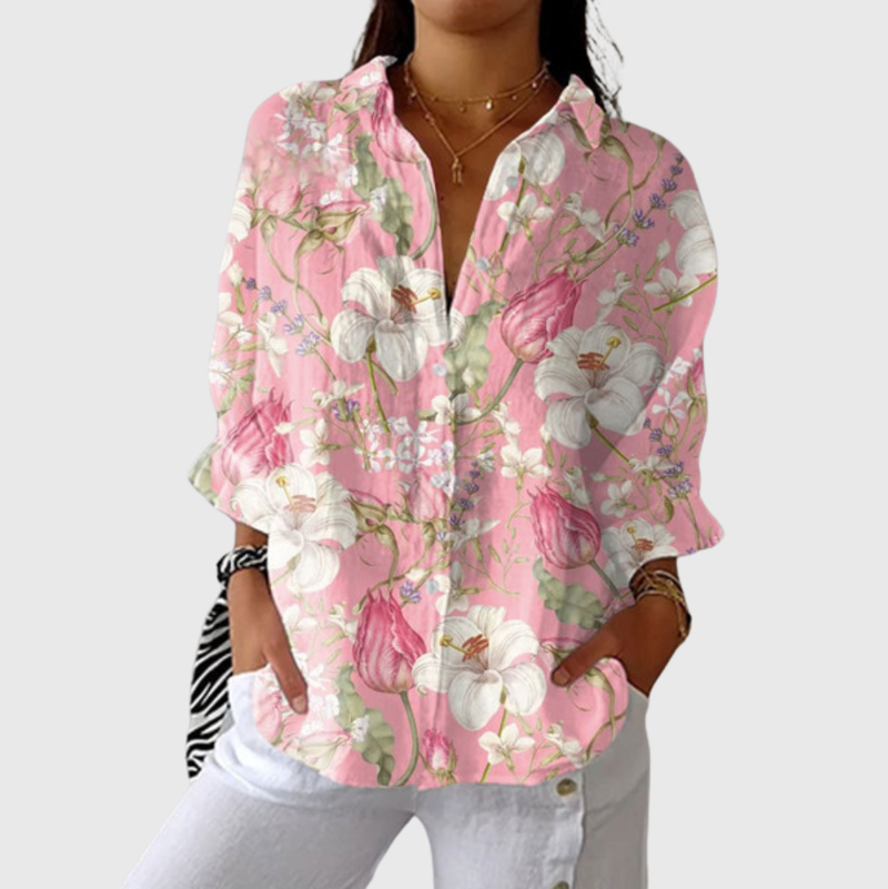 Blouse imprimée légère et colorée