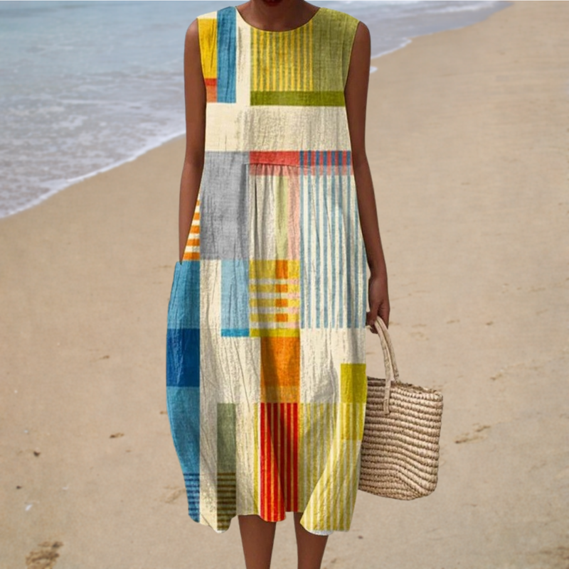 Robe d’Été Confortable Sans Manches