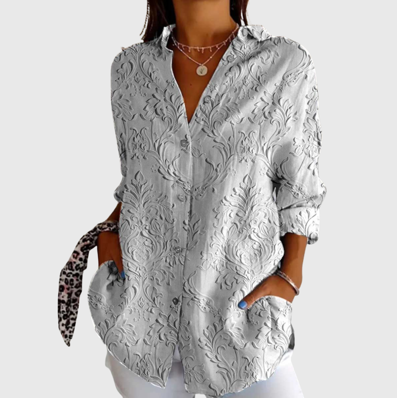 Blouse imprimée légère et colorée