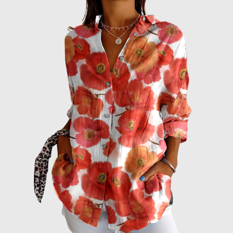 Blouse imprimée légère et colorée