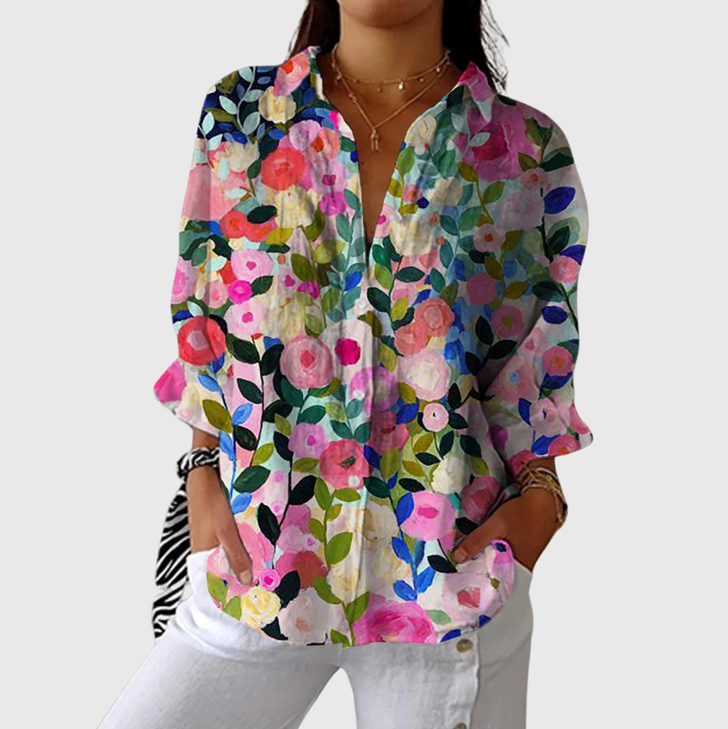 Blouse imprimée légère et colorée