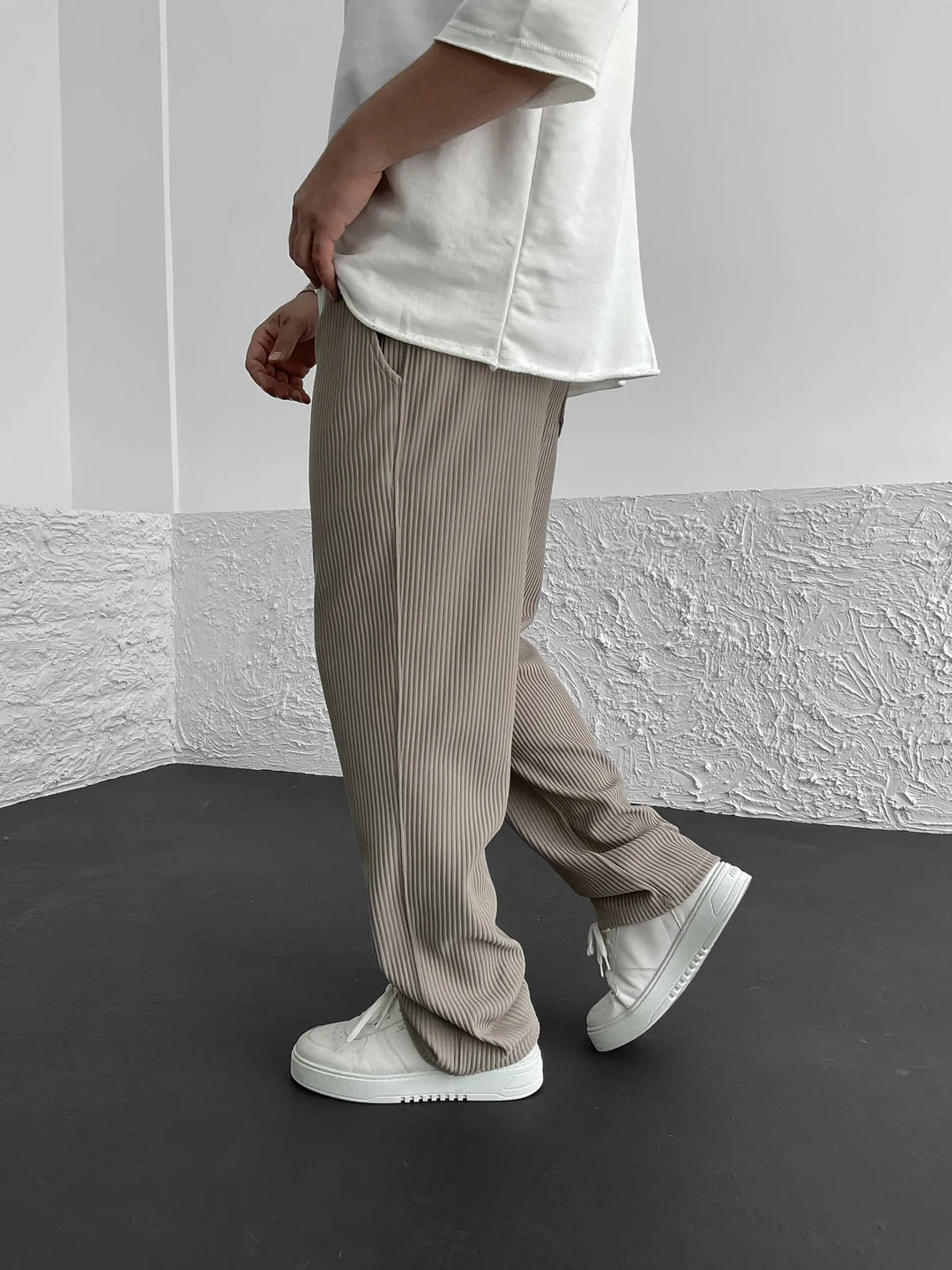 Sami | Pantalon Confortable Côtelé En Spandex