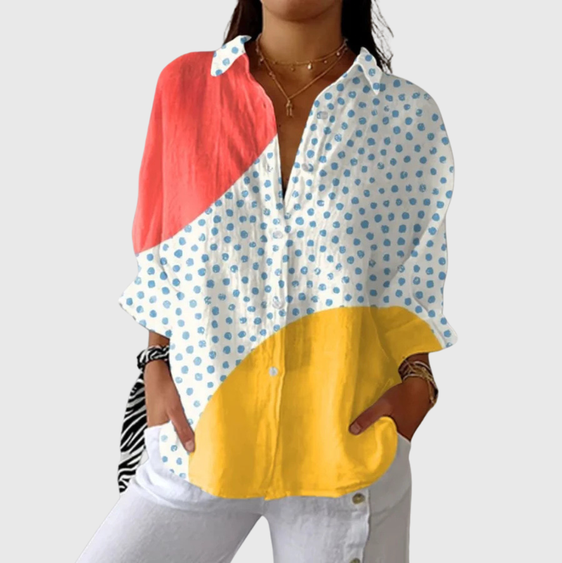 Blouse imprimée légère et colorée