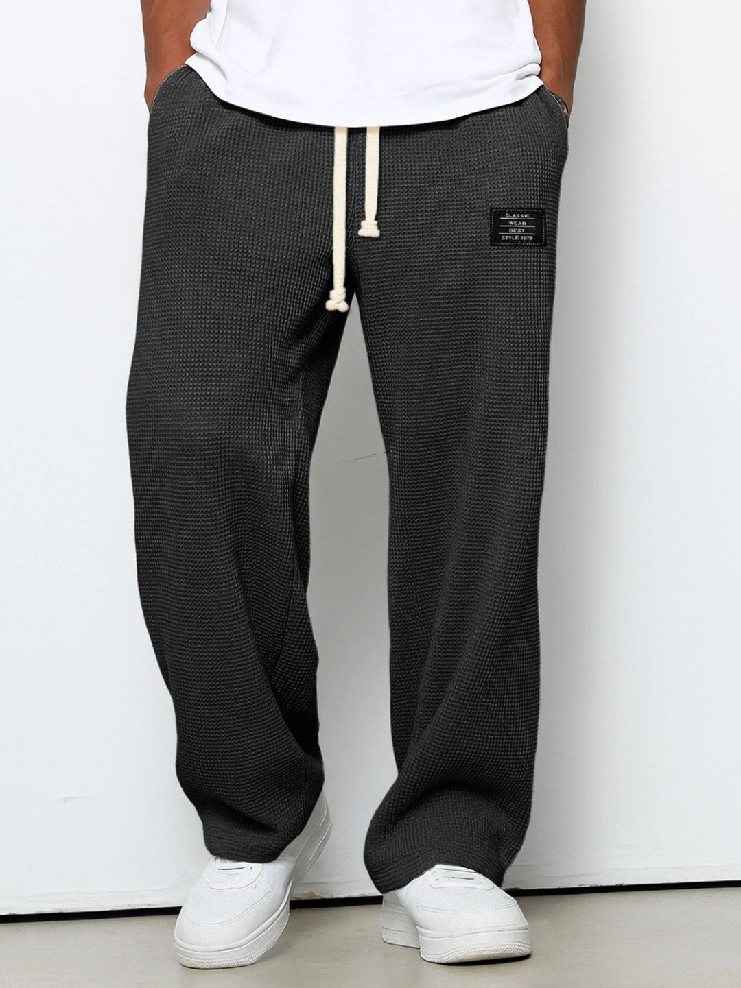 Simon | Pantalons à Jambe Large avec Taille Ajustable