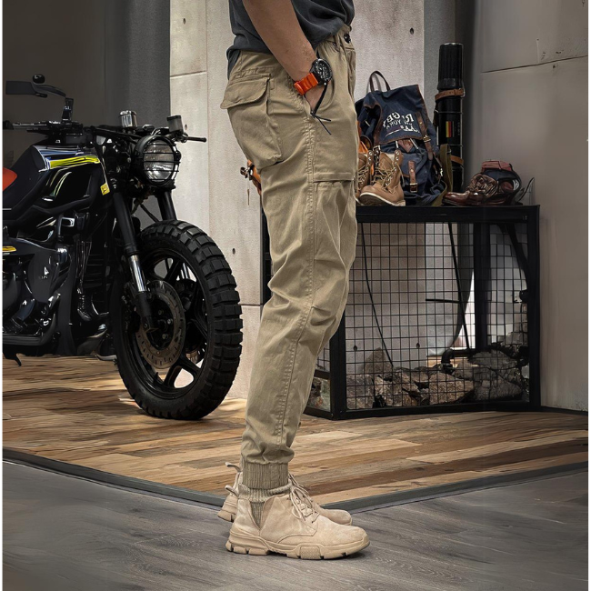 Rémi | Pantalon Cargo Extensible en Spandex