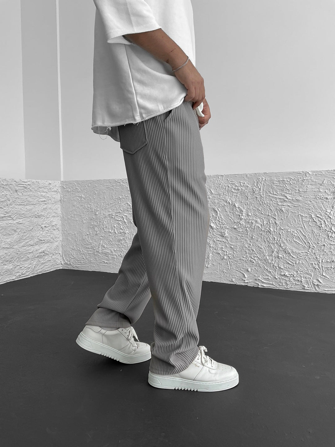 Sami | Pantalon Confortable Côtelé En Spandex